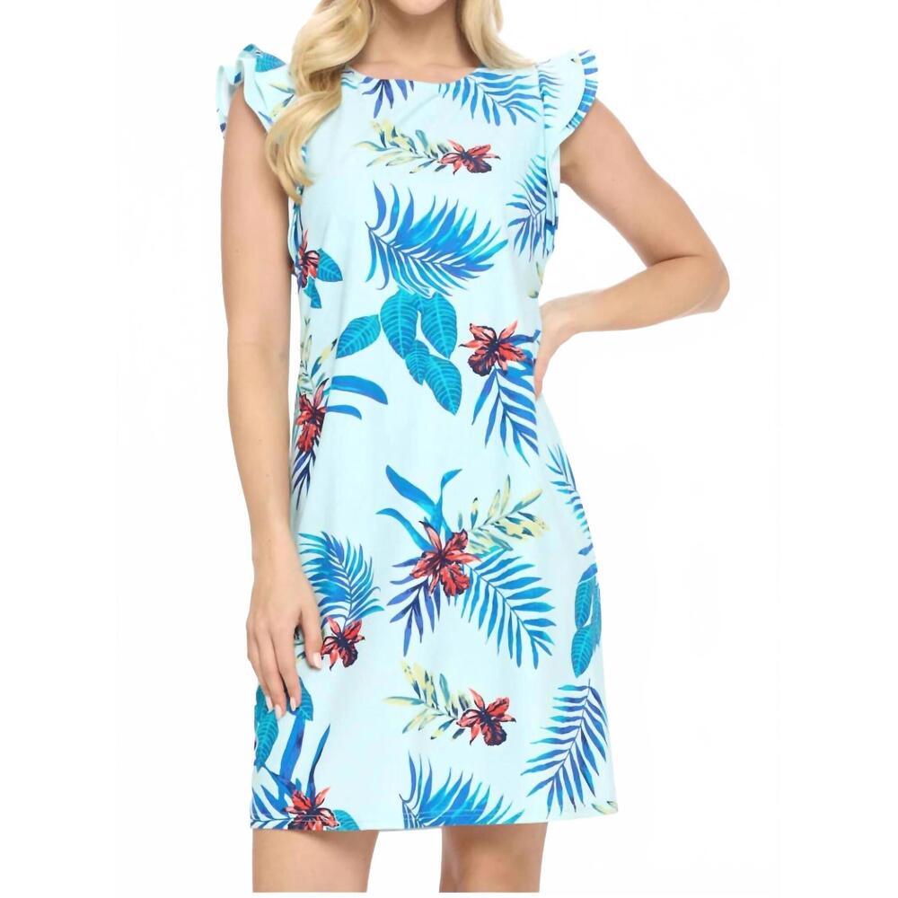 NEW ARYEH back cutout shift dress in mint